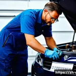 자동차정비 직종별 연봉 비교 - **Prompt 1: The Master Engine Technician**
    A highly experienced male automotive technician, mid-...